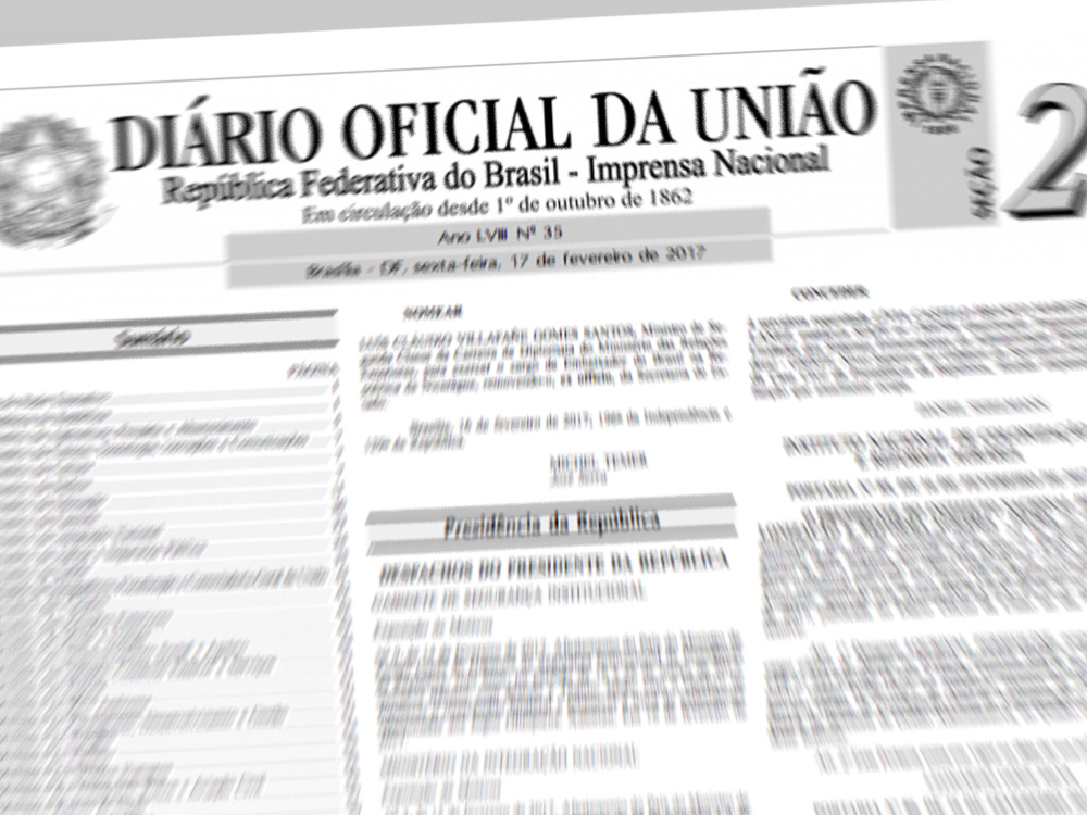 Consulta D.O.U. - Área do Servidor - Instituto Três Rios
