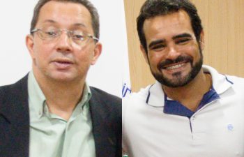 José Ângelo (esq.) e Sady Menezes, eleitos Diretor e Vice-Diretor do ITR/UFRRJ