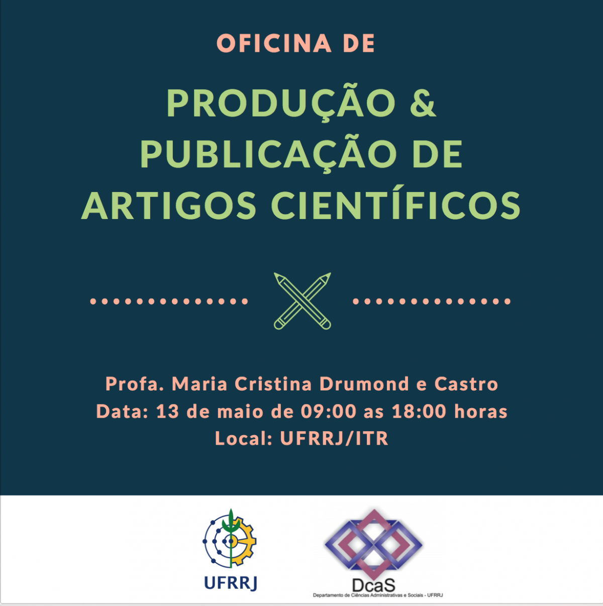 Oficina de Produção e Publicação de artigos científicos