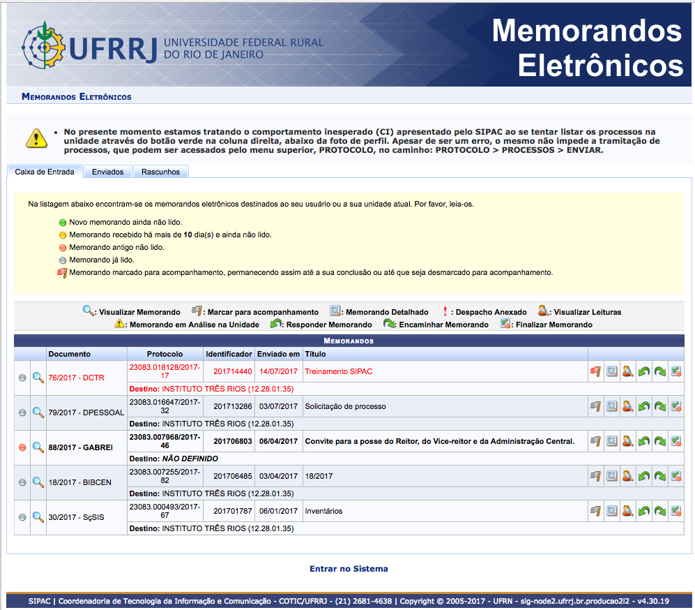 Treinamento SIPAC - ITR